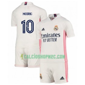 Real Madrid Luka Modrić 10 Bambino Maglia Prima 2020/2021 Manica Corta (+ Pantaloncini)